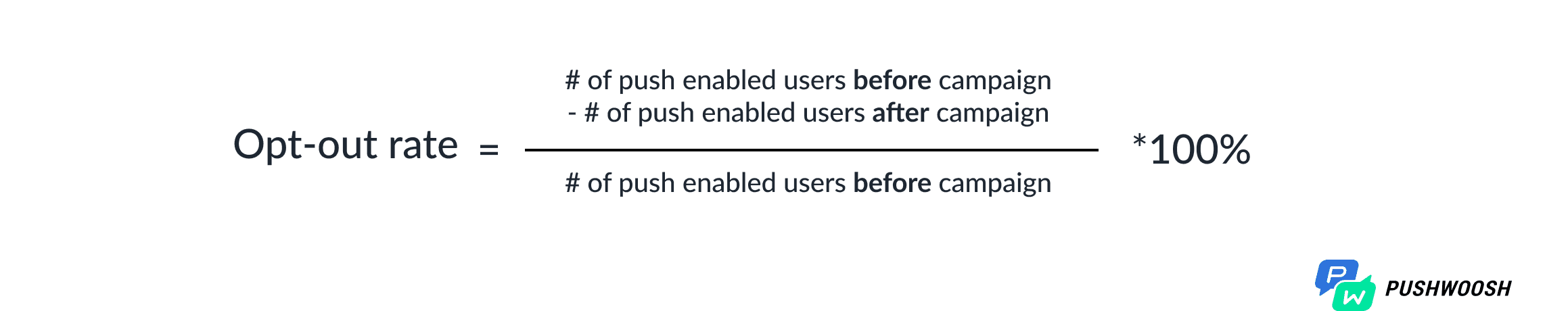 Opt-out rate formula
